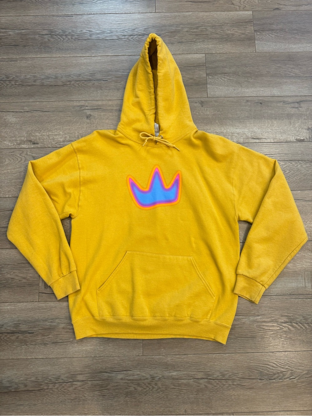 Louis the Child Yellow Hooded Sweatshirt with Logo Tag